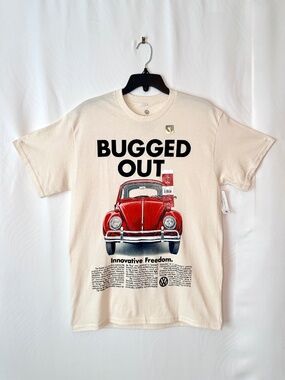 Volkswagen Bug, Graphic Tee, Natural, M